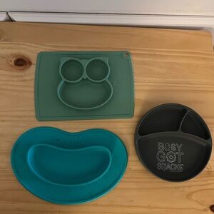 Nuby Sili Silicone Suction plate, Bella Tunno suction plate,